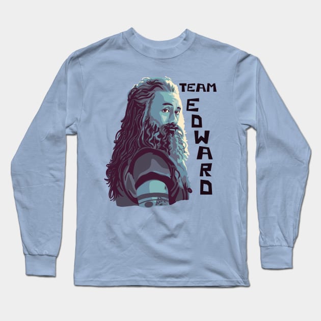 Team Edward Teach (Blackbeard) Long Sleeve T-Shirt by Slightly Unhinged